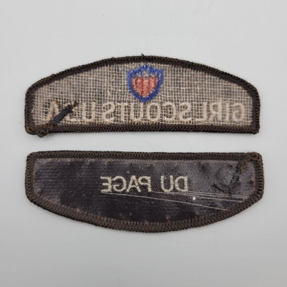 Girl Scout Badge Vintage Patch Brownie 90s Retro Troop Camp Cookies USA Du Page - Picture 2 of 4